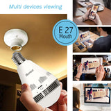 BABYLONE 360° WiFi Bulb Camera, 1080P Panoramic IP Micro